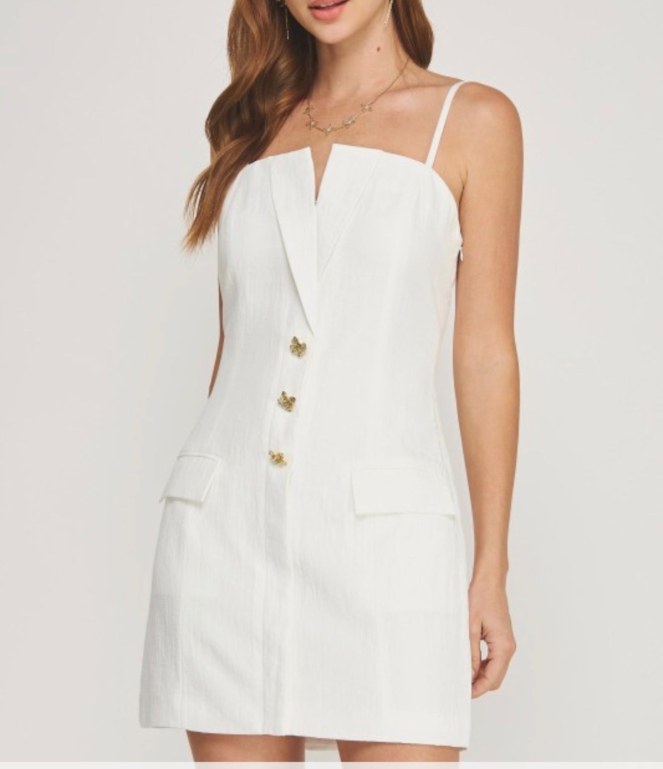 Lapel Mini Dress