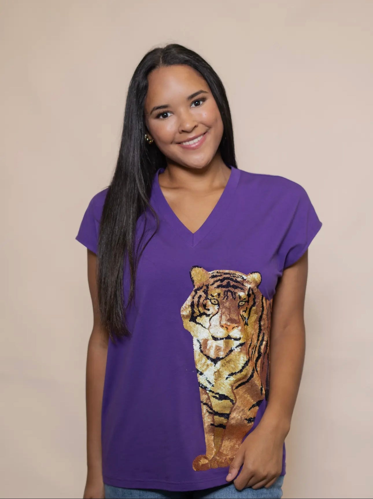 Wrap around tiger tee