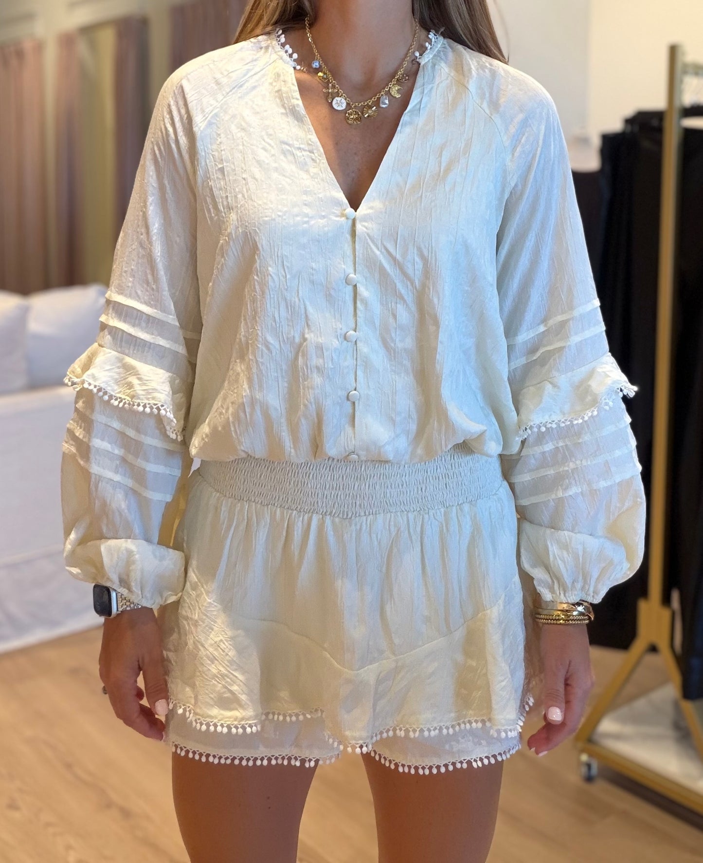 Romantic Smocked Romper