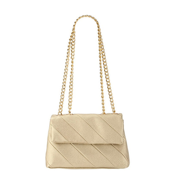 Gold Multi Stripe Handbag