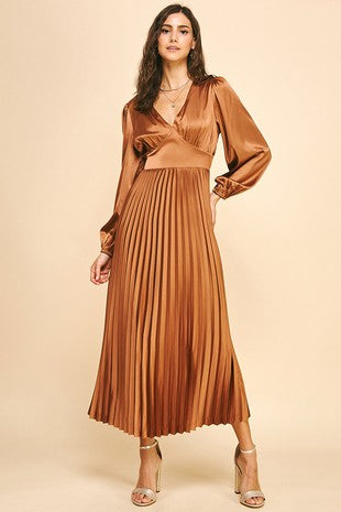 Holiday Pleated Midi