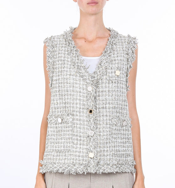 Timeless Tweed Vest