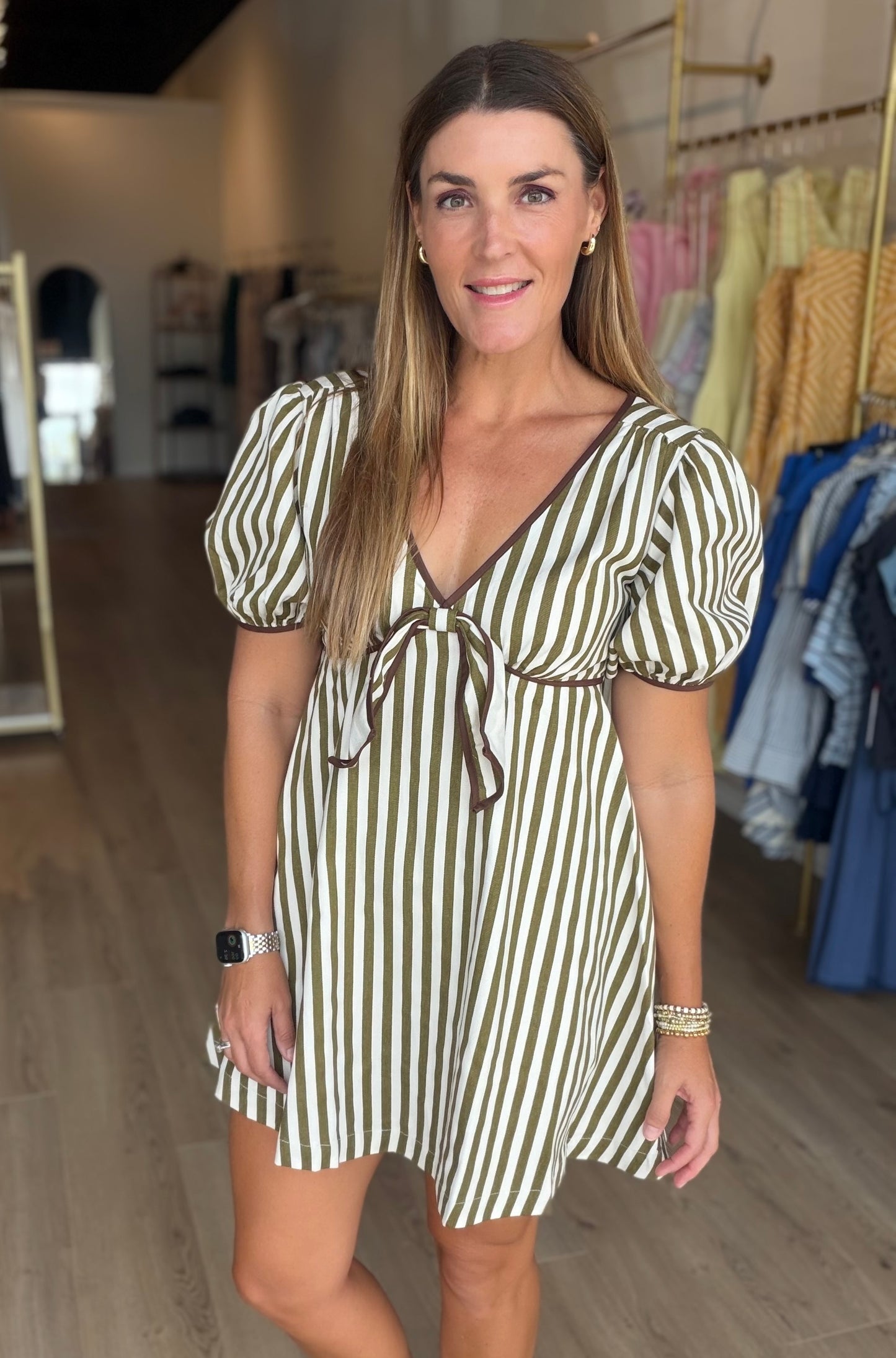 Stripe Twill Mini