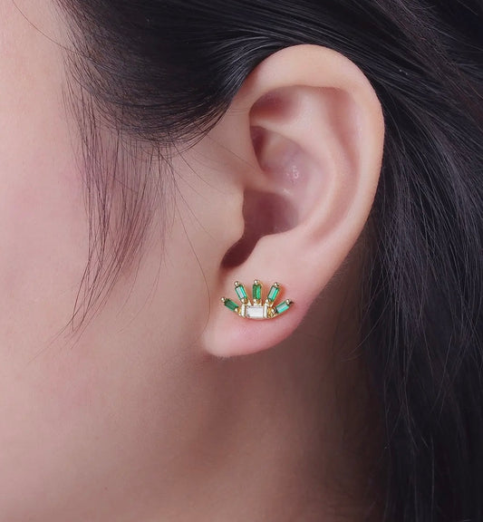 Gemstone Micro Earring