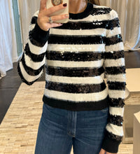 Striped Sequin Sweater