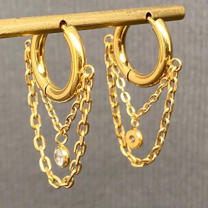 Chain Alert Earring