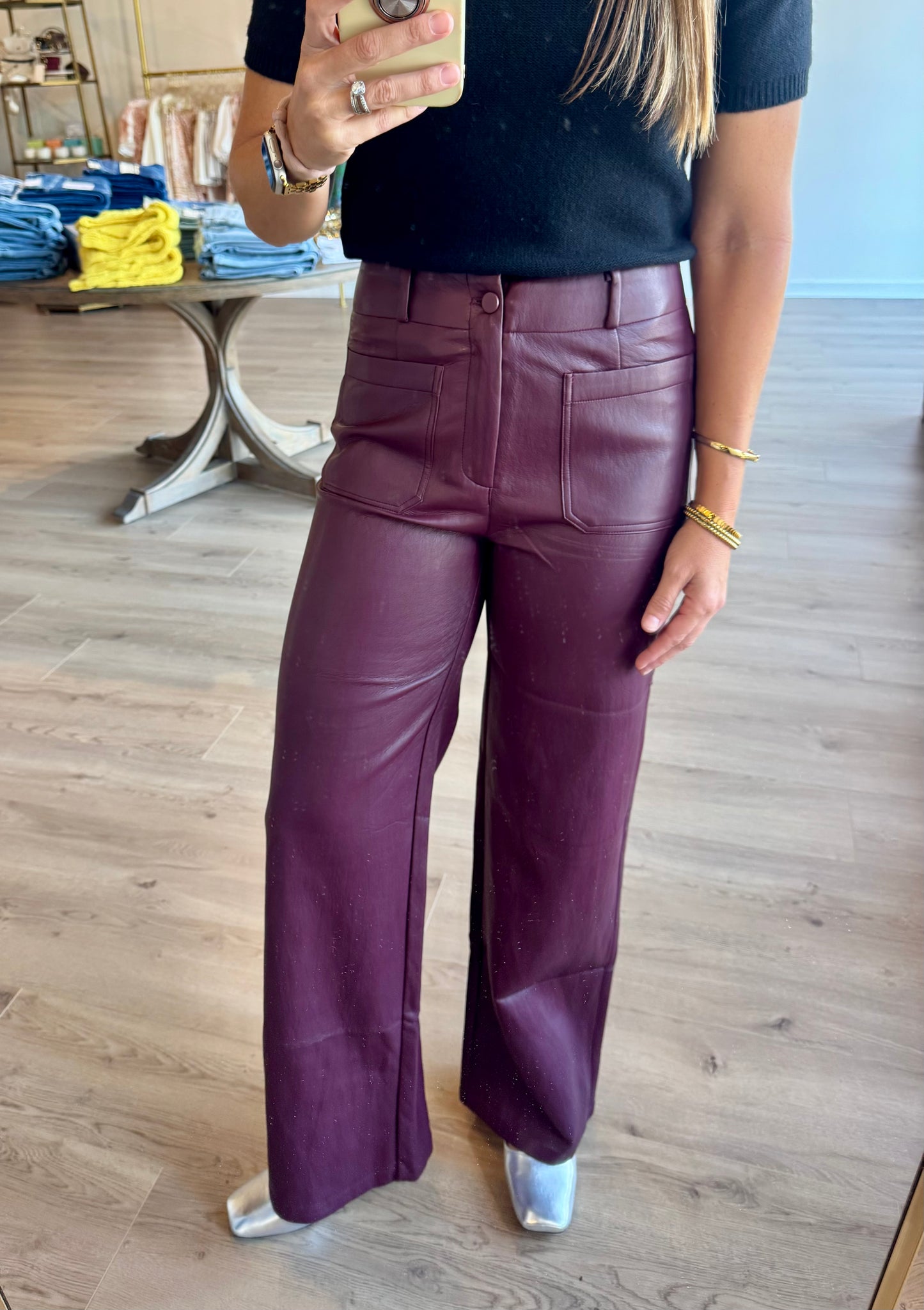 Reeve Faux Leather Pant