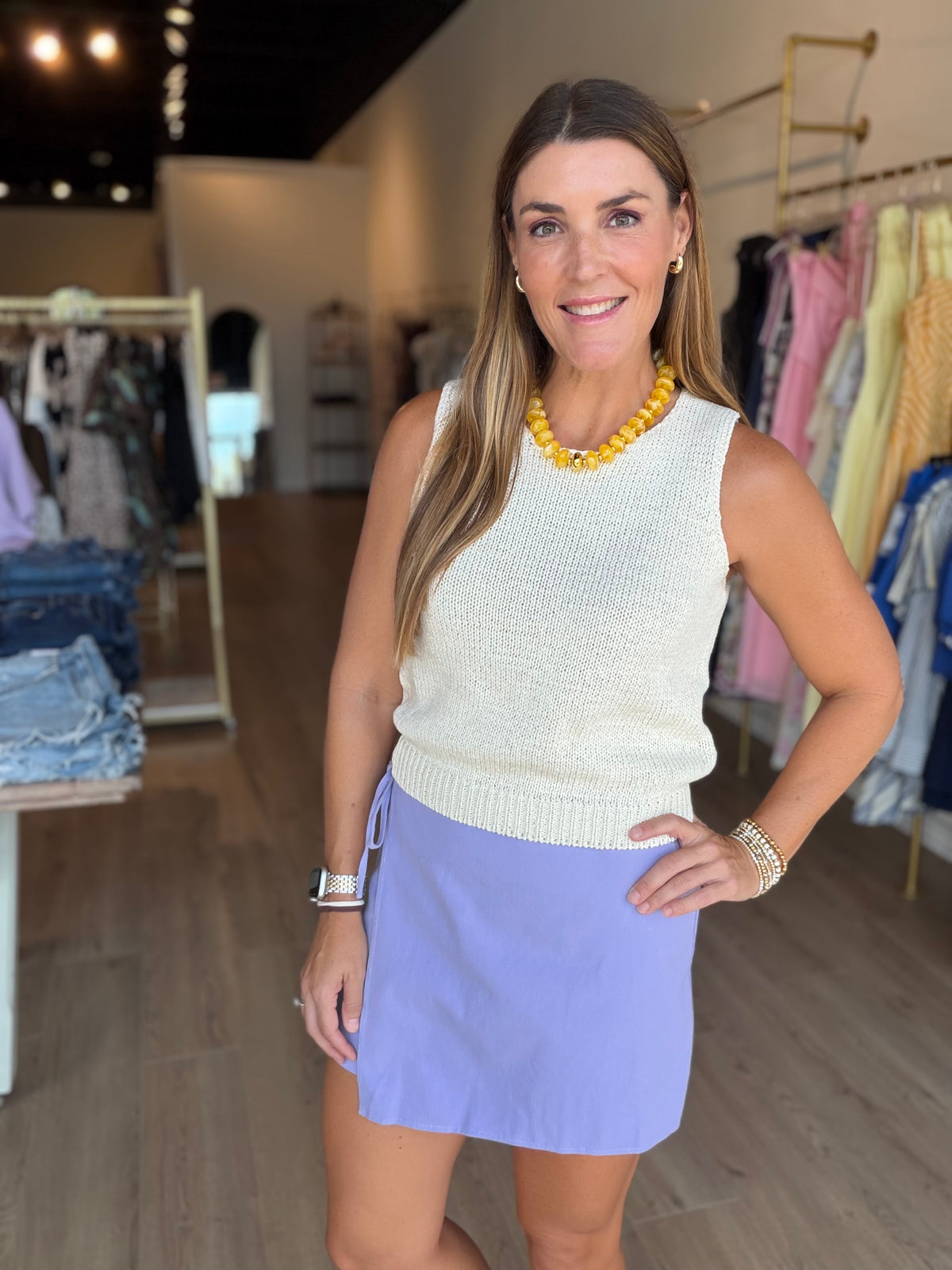Lavender Wrap Skort