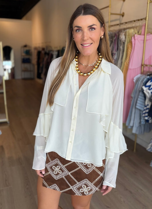 Wilfred Ruffle Top