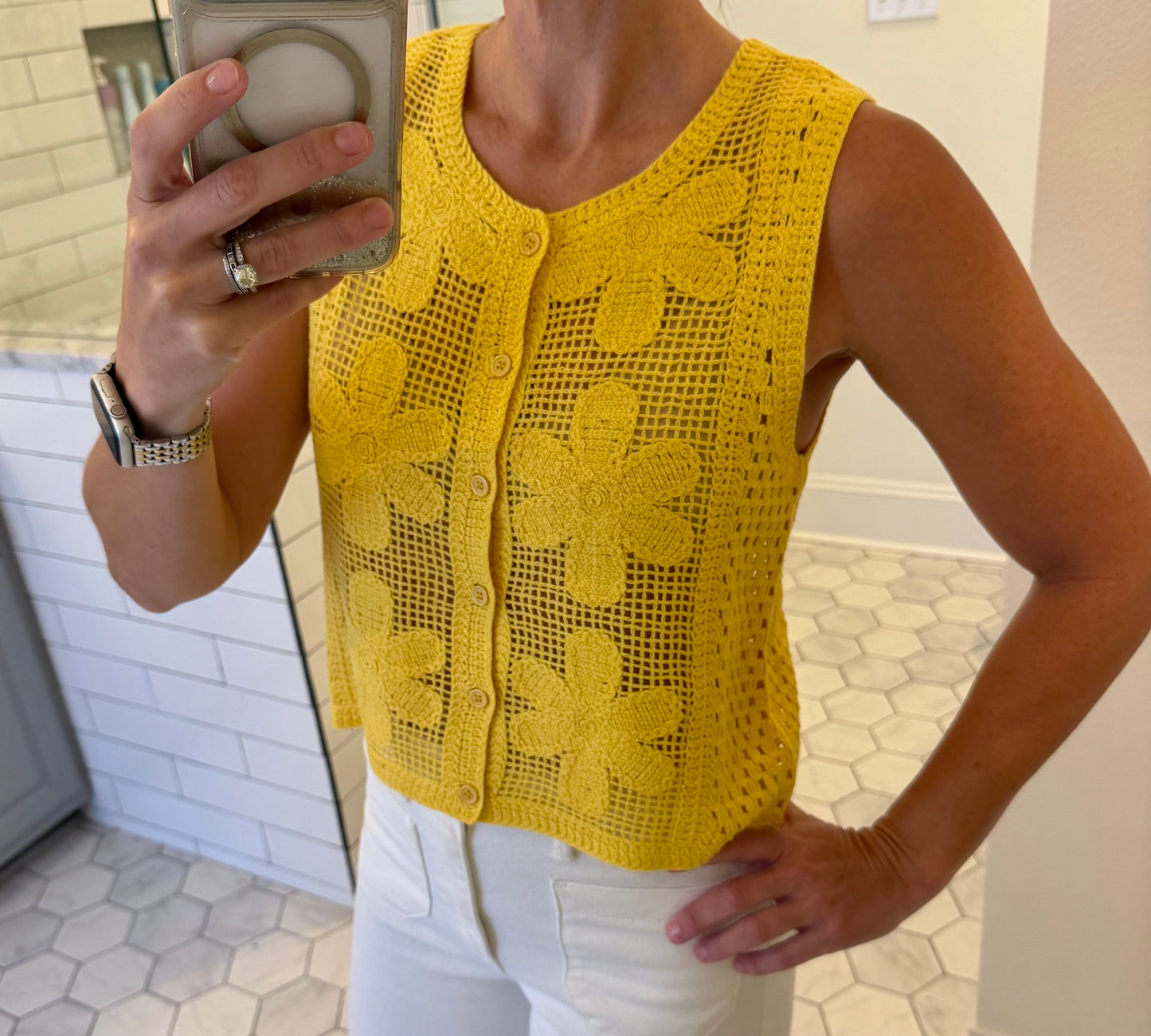 Sunny Crochet Tank