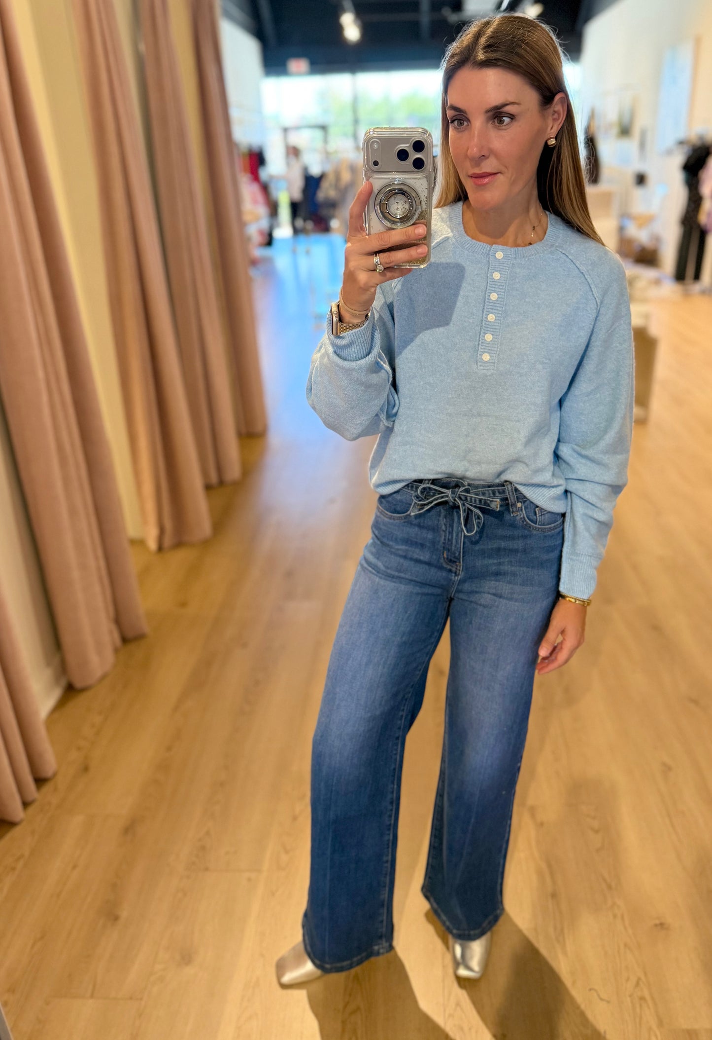 Raglan Henley Sweater