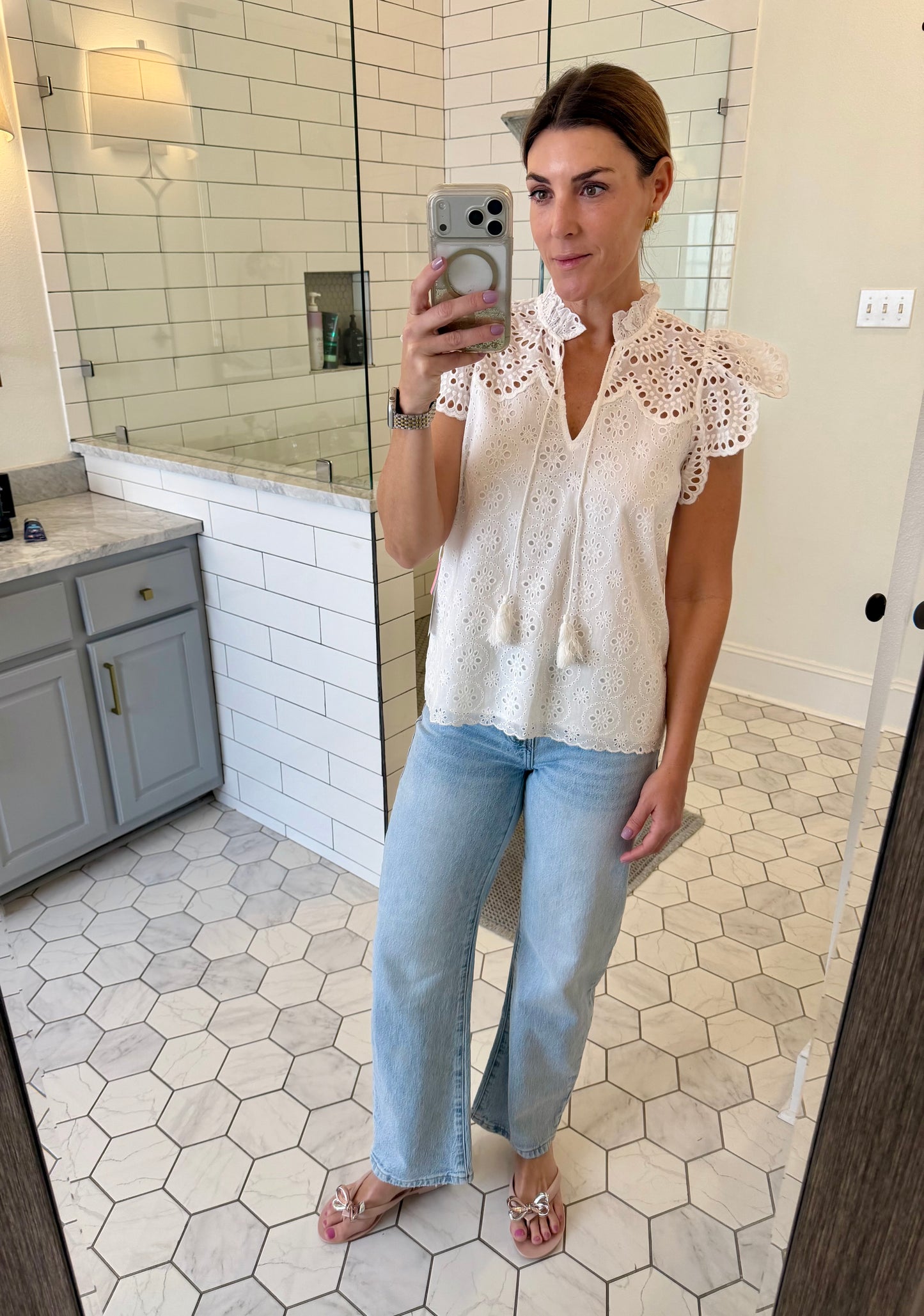 Marley Eyelet Top