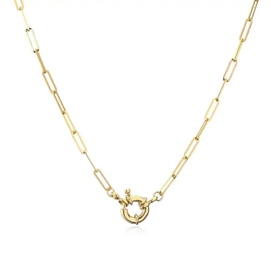 Paperclip Clasp Neckline