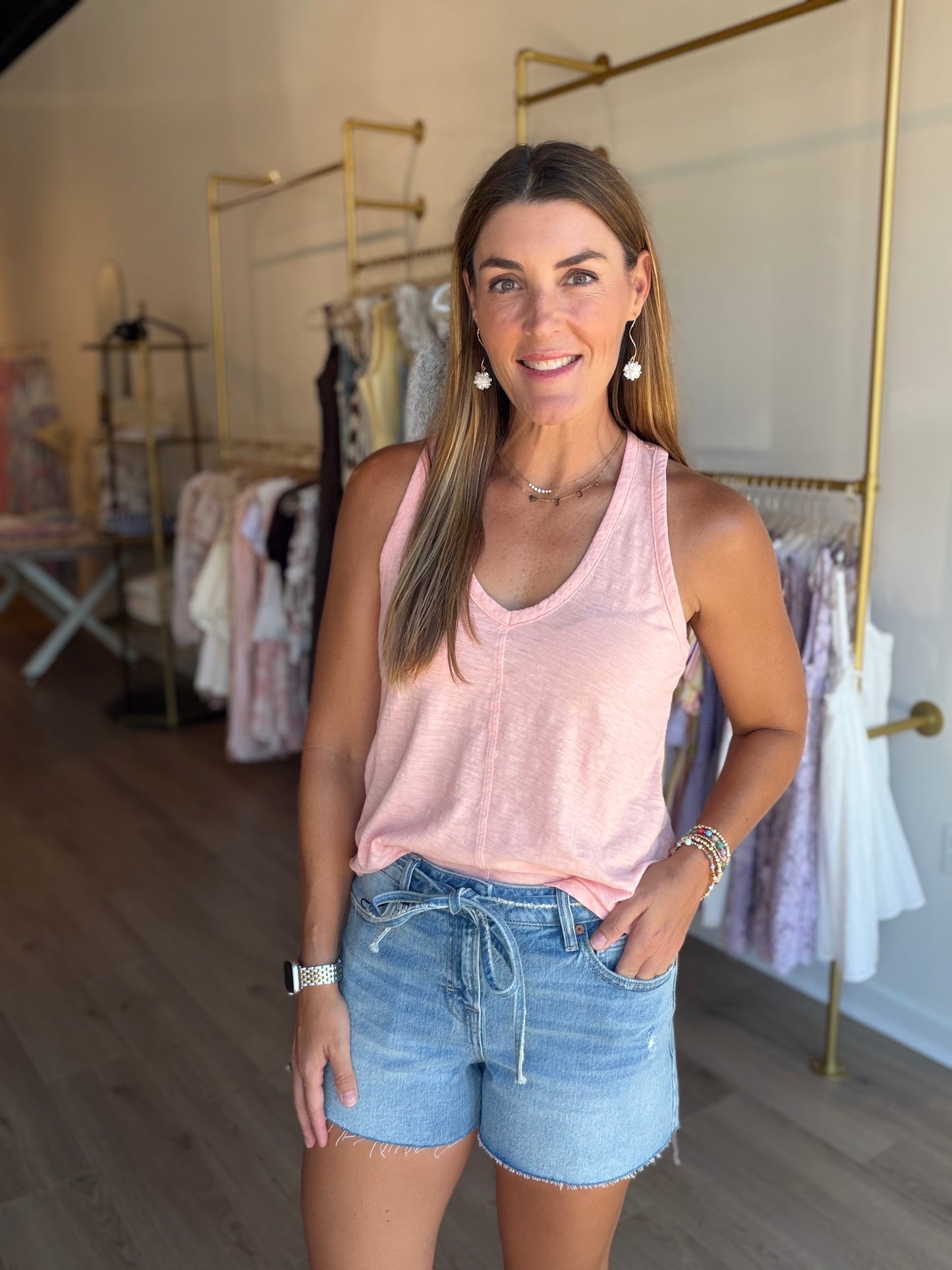 Seamed Tank Top