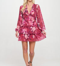 Wild Rose Ruffle Mini Dress