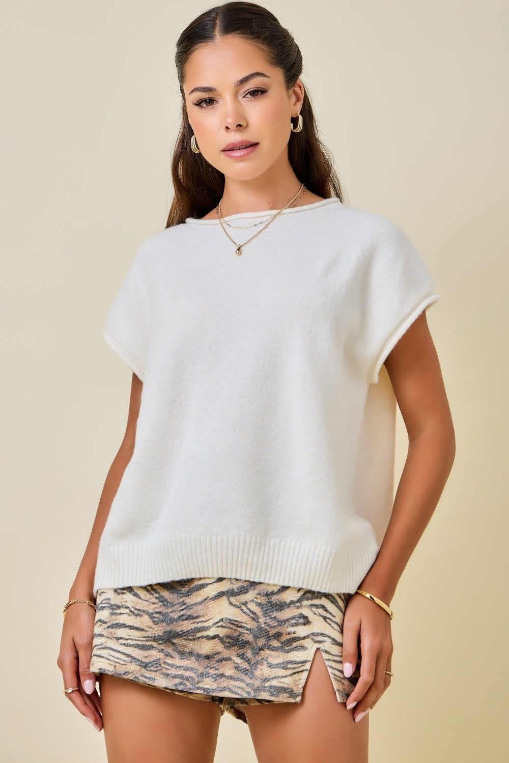 Rolled Edge Top
