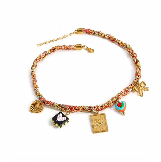 Charmed Scarf Necklace