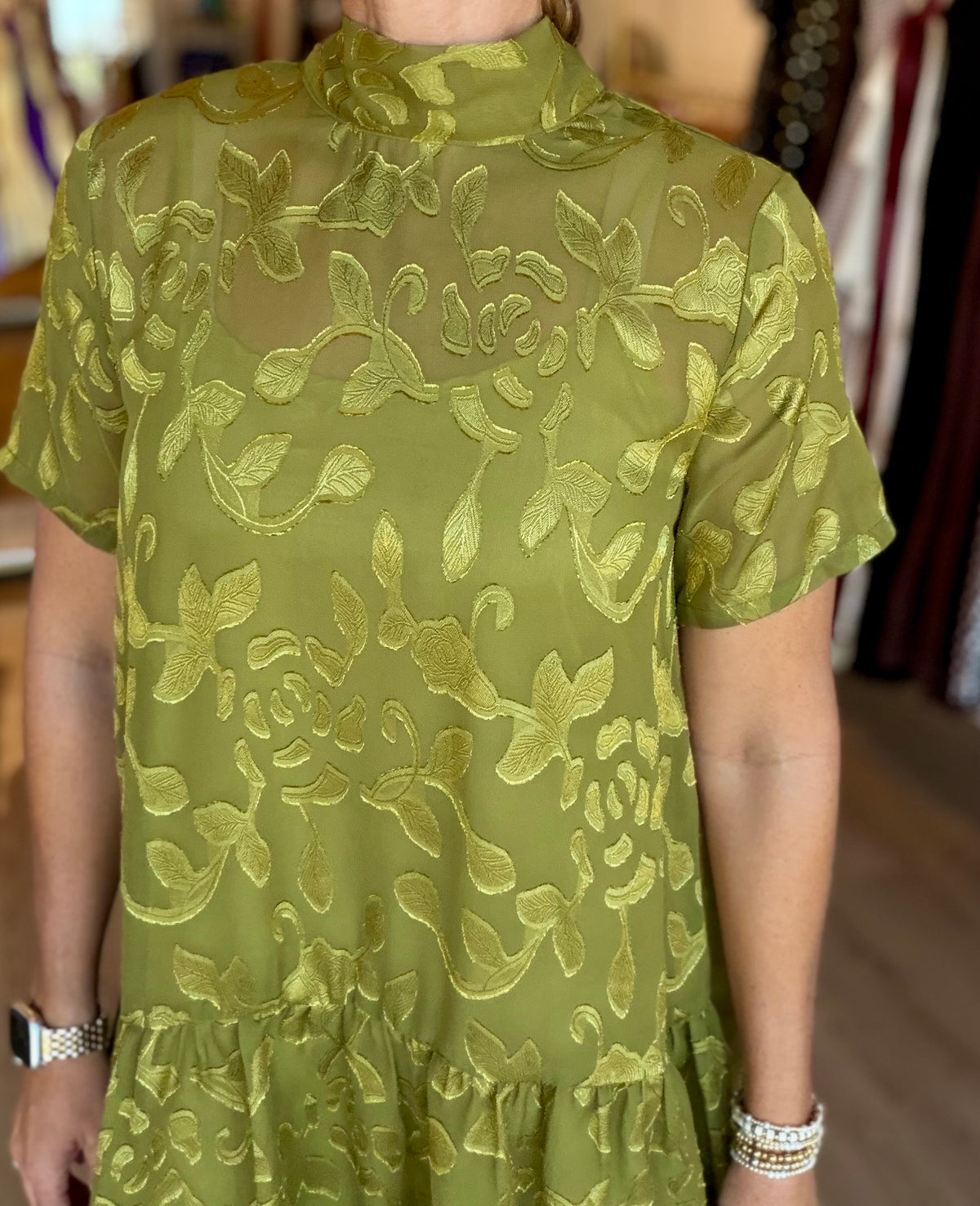 Olive Tini Mini Dress