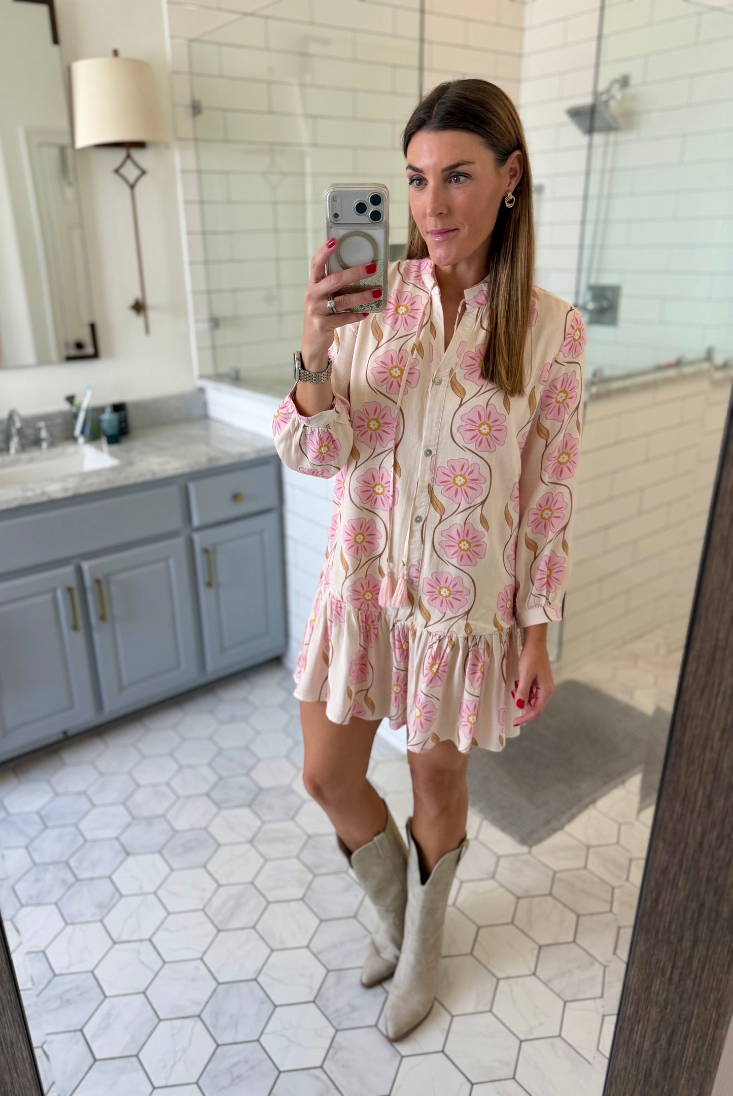 Floral Swirl Dress