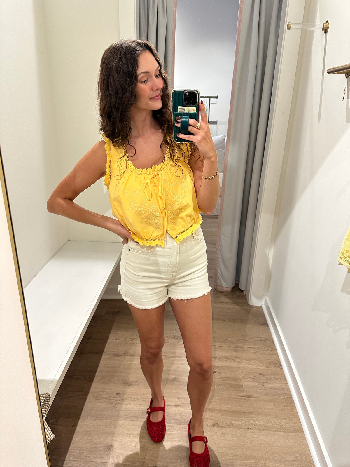 Angie Button Blouse