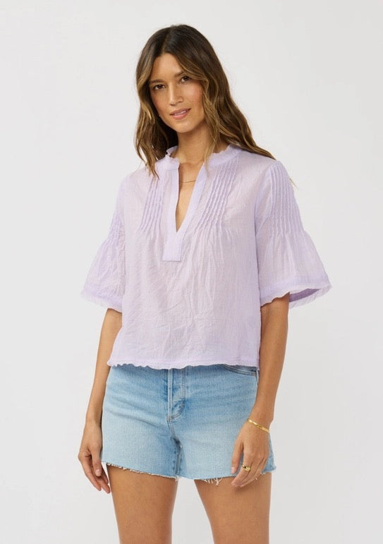 Lilac Pintuck Blouse