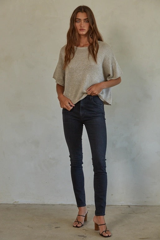 Shimmer Detailed Top