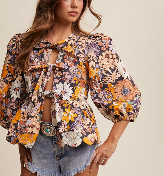 Floral Babydoll Top