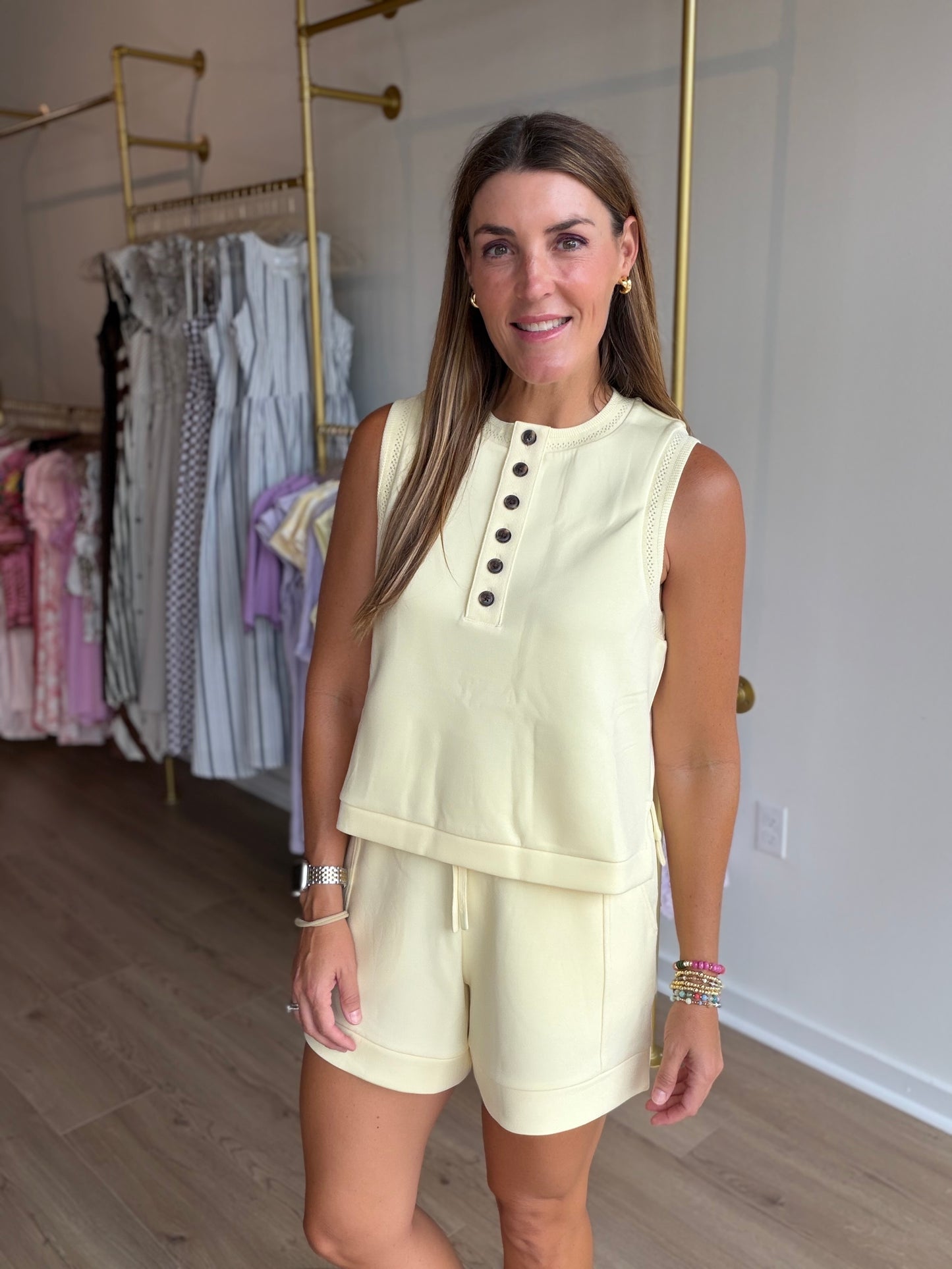 Varley Marla Button Tank
