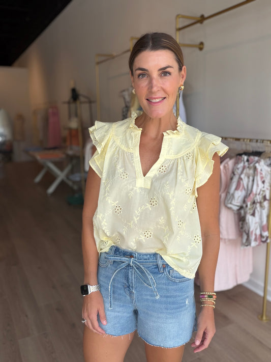 A Line Tie Waist Short