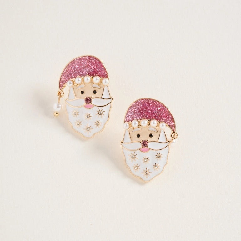Santa Face Earring
