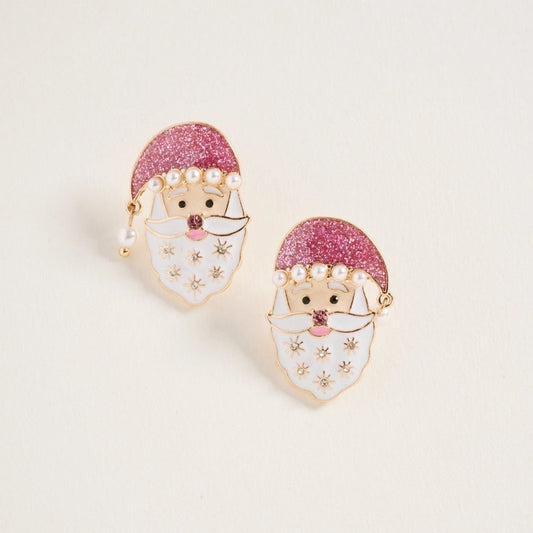 Santa Face Earring