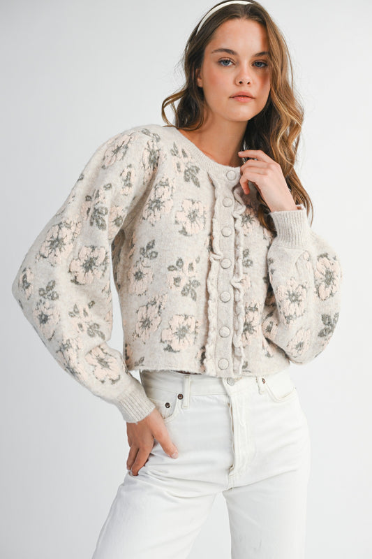Cleo Floral Cardi