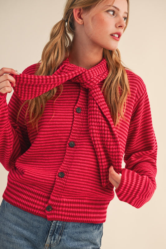 Tie Sweater Cardi