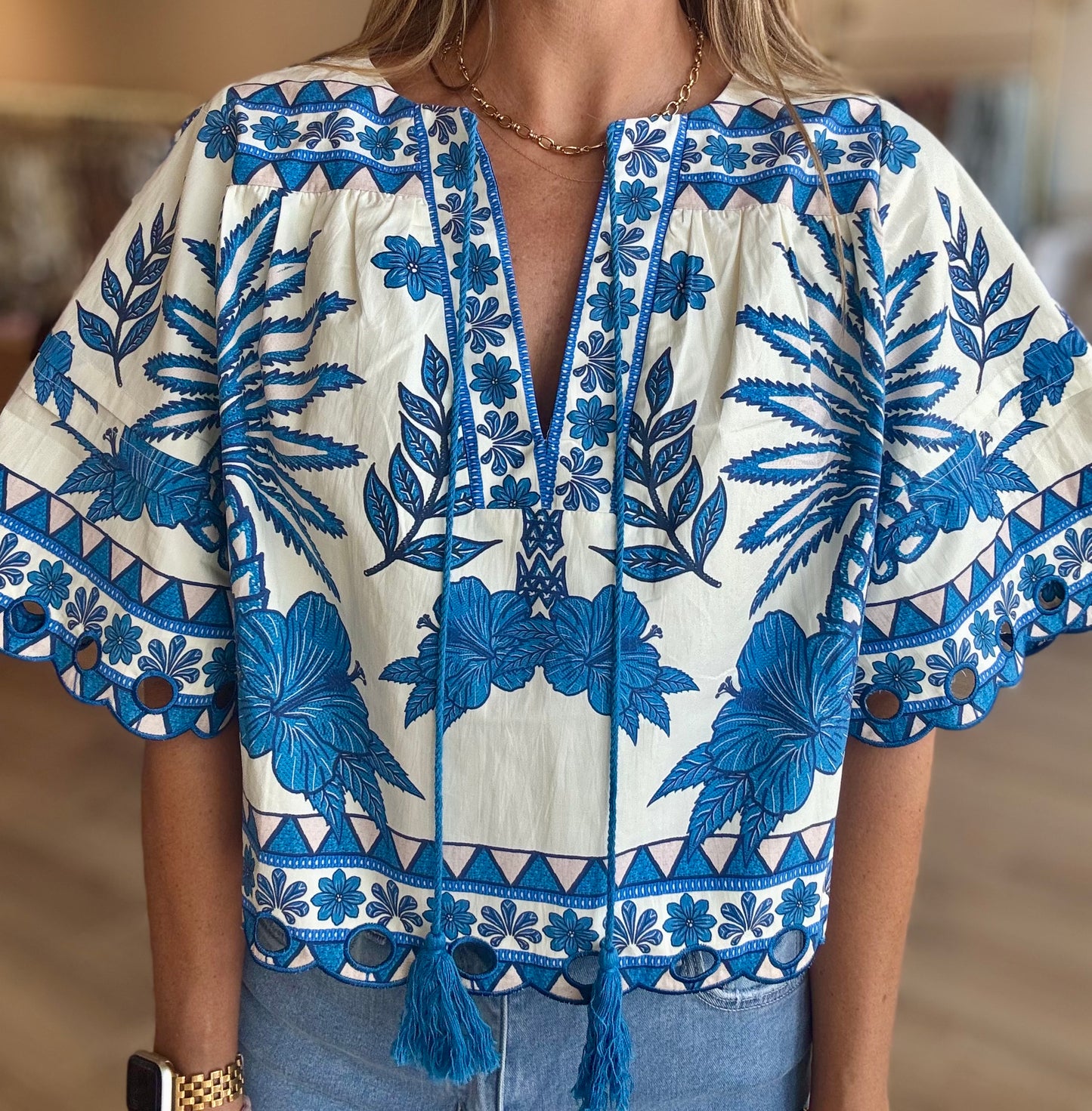 Fall Tropics Blouse