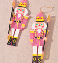 Solid Pink Nutcracker Earring