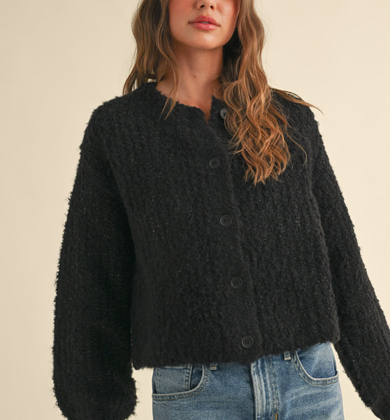 Round Neck Cozy Cardi