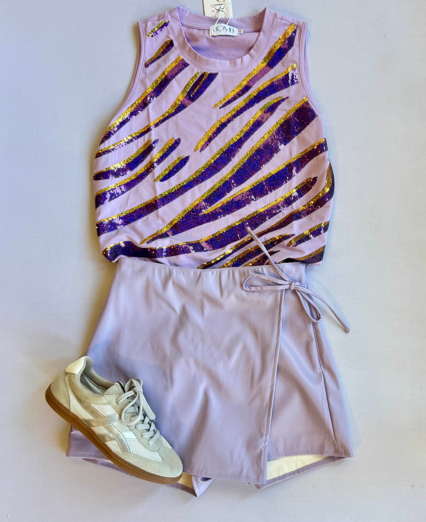 Sequin Tiger Stripes Tank