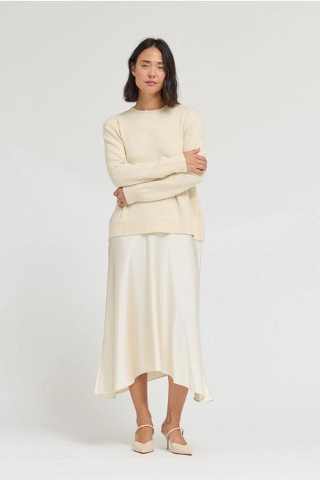 Knit Mix Midi Dress