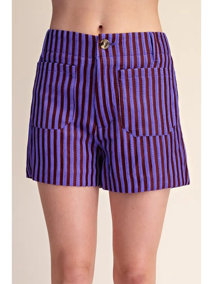 Stripe Stretch Short