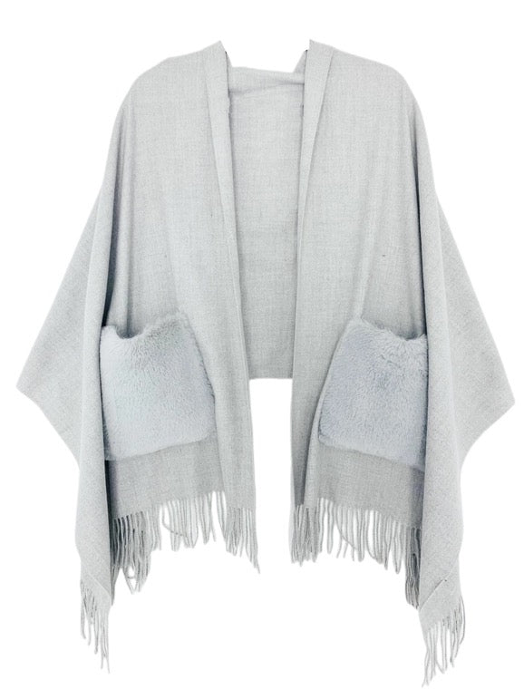 Fur Pocket Shawl