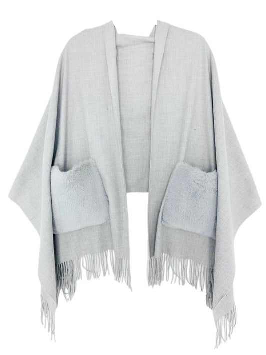 Fur Pocket Shawl