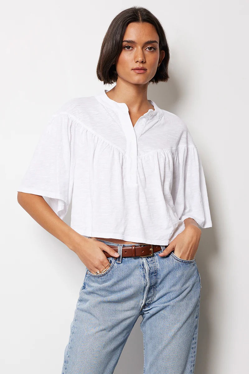 Yoke Henley Top