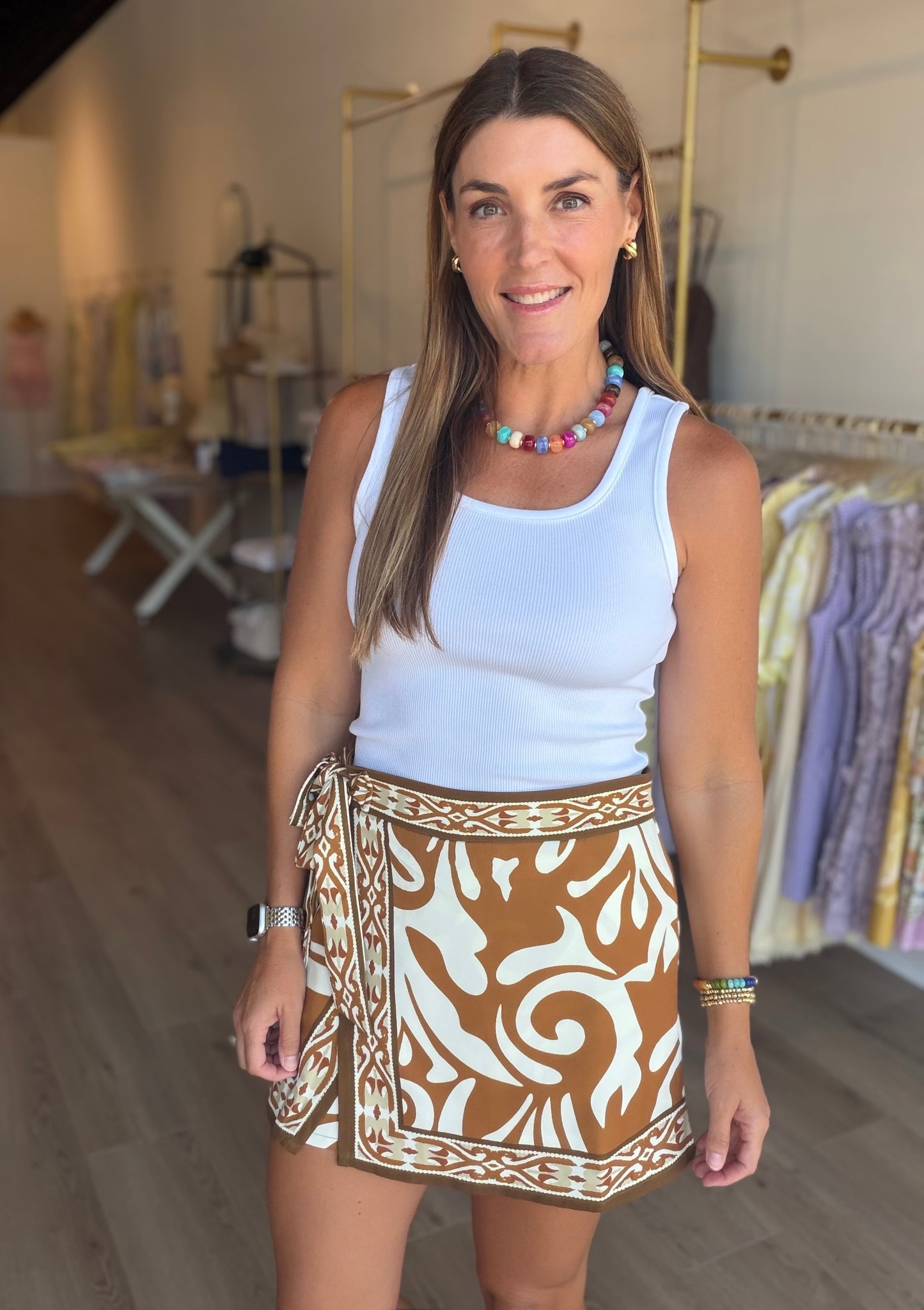 Neutral Stand Skort