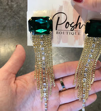 emerald stunner earrings