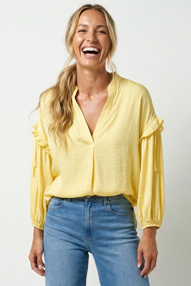 Yellow Balloon Blouse