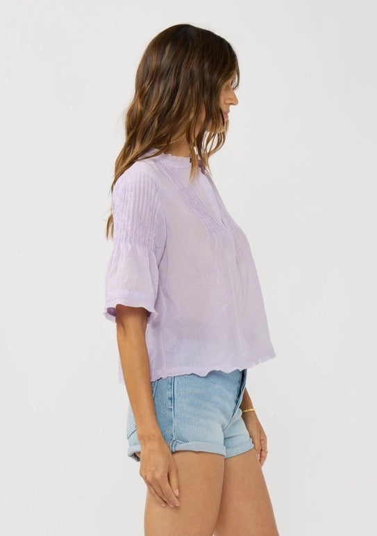Lilac Pintuck Blouse