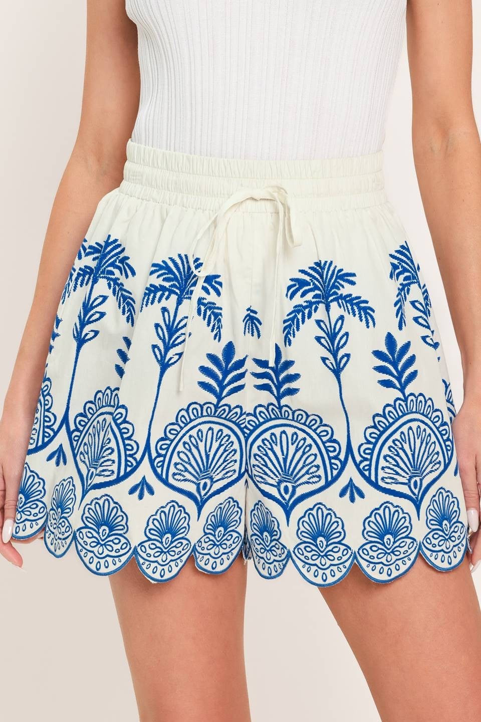 Printed Blues Short