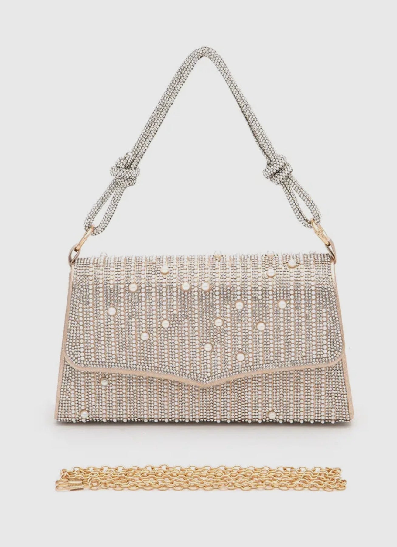 Rhinestone & Pearl Purse