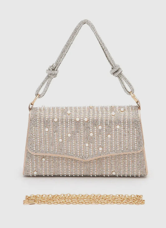 Rhinestone & Pearl Purse