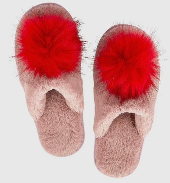 pom pom slippers